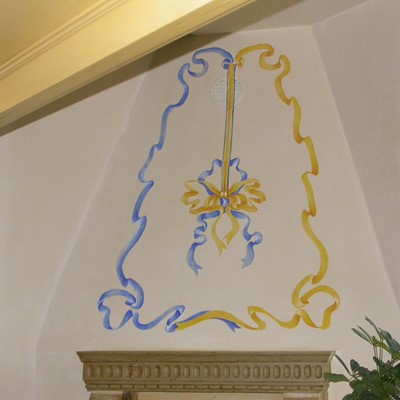 decorazione su cappa cucina villa privata Colognola ai Colli (VR)